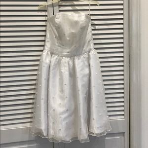 White polka dot dress